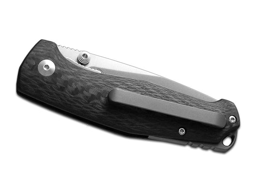 Fox Knives™ Tur Liner Lock FX-528 Black Carbon Fiber Elmax Stainless Steel Pocket Knife