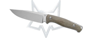 Fox Knives™ Tur Fixed Blade FX-529 MI OD Green Canvas Micarta N690Co Stainless Steel Knife