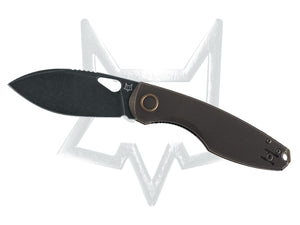 Fox Knives™ Chilin Liner Lock FX-530 TIDSW Black Titanium M398 Stainless Steel Pocket Knife