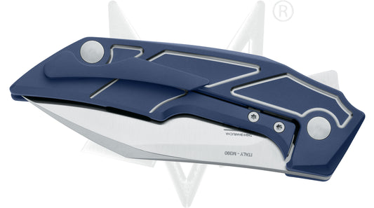 Fox Knives™ Phoenix Frame Lock FX-531 TI BL Blue Titanium M390 Stainless Steel Pocket Knife