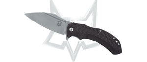 Fox Knives™ Shadow Frame Lock FX-533 CF Carbon Fiber and Titanium Elmax Stainless Steel Pocket Knife