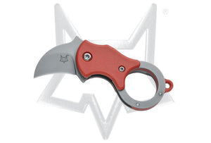 Fox Knives™ Mini-ka Liner Lock FX-535 R Red FRN 1.4116 Stainless Steel Pocket Knife