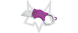 Fox Knives™ Mini-Ta Liner Lock FX-536 P Purple FRN 1.4116 Stainless Steel Pocket Knife