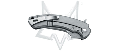 Fox Knives™ Geco Frame Lock FX-537 SW Canvas Micarta and Titanium N690Co Stainless Steel Pocket Knife