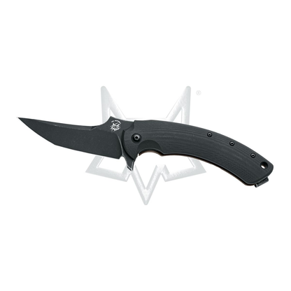 Fox Knives™ Geco Frame Lock FX-537 BR Black G10 and Bronze Titanium N690Co Stainless Steel Pocket Knife