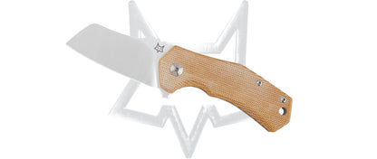 Fox Knives™ Italico Liner Lock FX-540 NA Natural Micarta M390 Stainless Steel Pocket Knife