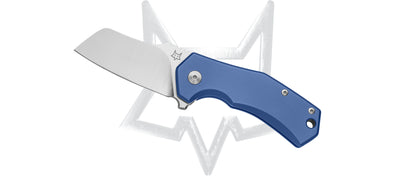 Fox Knives™ Italico Liner Lock FX-540 TIBL Blue Titanium M390 Stainless Steel Pocket Knife
