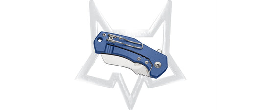 Fox Knives™ Italico Liner Lock FX-540 TIBL Blue Titanium M390 Stainless Steel Pocket Knife