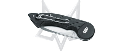 Fox Knives™ Radius Button Lock FX-550 G10B Black G10 N690Co Stainless Steel Pocket Knife
