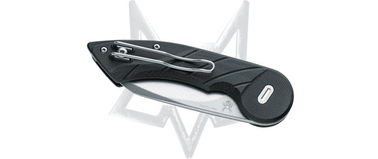 Fox Knives™ Radius Button Lock FX-550 G10B Black G10 N690Co Stainless Steel Pocket Knife