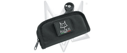 Fox Knives™ Radius Button Lock FX-550 G10B Black G10 N690Co Stainless Steel Pocket Knife