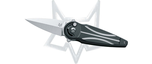 Fox Knives™ Saturn Button Lock FX-551 TI Black Titanium M390 Stainless Steel Pocket Knife
