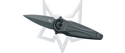 Fox Knives™ Saturn Button Lock FX-551 TIPVD Black Titanium M390 Stainless Steel Pocket Knife