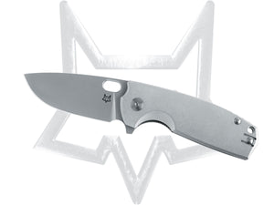 Fox Knives™ Core Liner Lock FX-604 ALSW Gray Aluminum Elmax Stainless Steel Pocket Knife