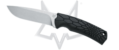 Fox Knives™ Core Fixed Blade FX-605 Black Thermorubber and Polypropylene BECUT Stainless Steel Knife