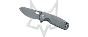 Fox Knives™ Baby Core Liner Lock FX-608 TI Acid Stonewashed Titanium M390 Stainless Steel Pocket Knife
