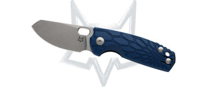 Fox Knives™ Baby Core Slip-joint FX-608 UK BL Blue FRN N690Co Stainless Steel Pocket Knife