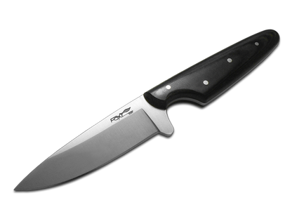 Fox Knives™ Campeggio Fixed Blade 638 Black Micarta 440 Stainless Steel Knife