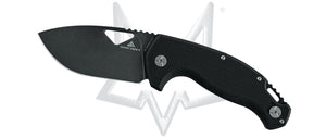 Fox Knives™ El Capitan Frame Lock SK-02 BSW Black G10 and Black 7075 Aircraft Aluminum D2 Stainless Steel Pocket Knife