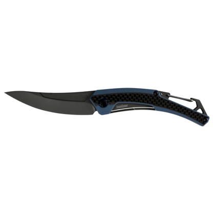 Kershaw Knives™ Reverb XL Frame Lock 1225 Black Carbon Fiber and Blue G10 8Cr13MoV Stainless Steel Pocket Knife