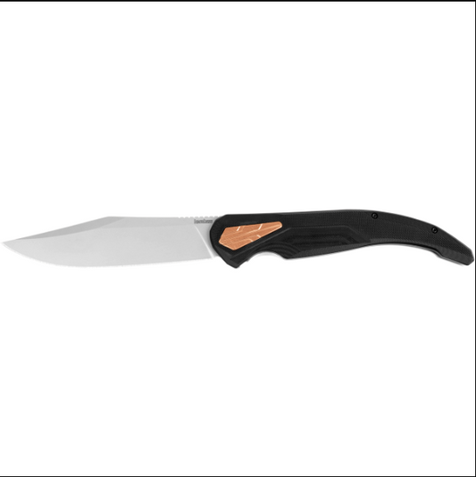 Kershaw Knives™ Strata XL Frame Lock 2077 Black G10 and Stainless Steel D2 Semi-Stainless Steel Pocket Knife
