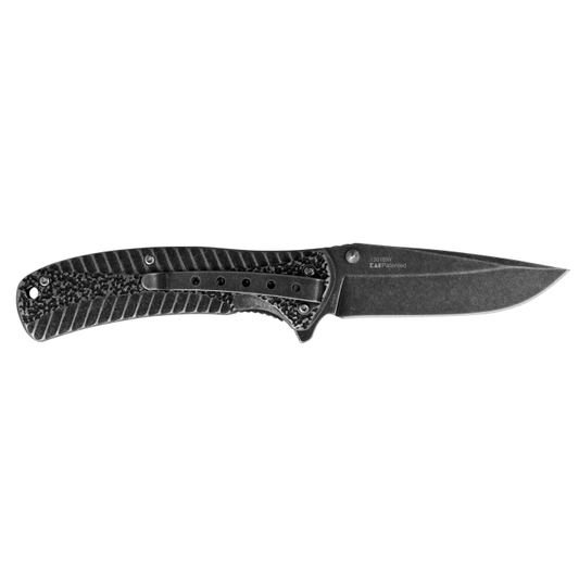 Kershaw Knives™ Starter Liner Lock 1301BW Blackwash Stainless Steel 4Cr14 Stainless Steel Pocket Knife