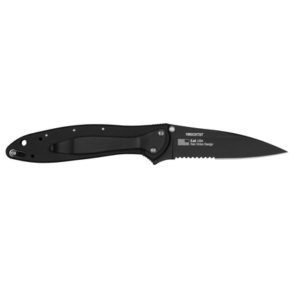 Kershaw Knives™ Leek Frame Lock 1660CKTST Black 410 Stainless Steel 14C28N Stainless Steel Pocket Knife