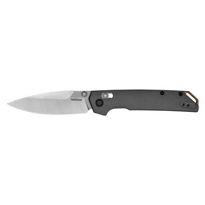 Kershaw Knives™ Iridium Lever Lock 2038 Gray 6061-t6 Aluminum D2 Semi-Stainless Steel Pocket Knife