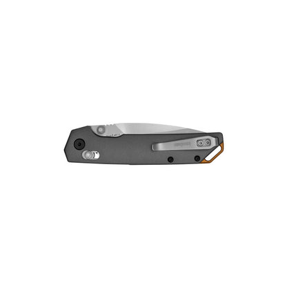 Kershaw Knives™ Iridium Lever Lock 2038 Gray 6061-t6 Aluminum D2 Semi-Stainless Steel Pocket Knife