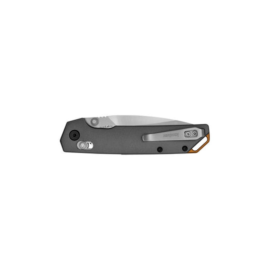 Kershaw Knives™ Iridium Lever Lock 2038 Gray 6061-t6 Aluminum D2 Semi-Stainless Steel Pocket Knife