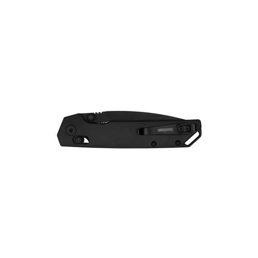 Kershaw Knives™ Iridium Crossbar Lock 2038BLK Black Aluminum D2 Semi-Stainless Steel Pocket Knife