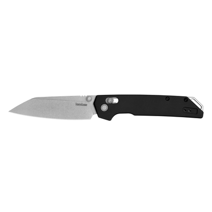 Kershaw Knives™ Iridium Crossbar Lock 2038R Black 6061-T6 Aluminum D2 Semi-Stainless Steel Pocket Knife