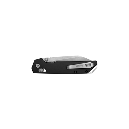 Kershaw Knives™ Iridium Crossbar Lock 2038R Black 6061-T6 Aluminum D2 Semi-Stainless Steel Pocket Knife