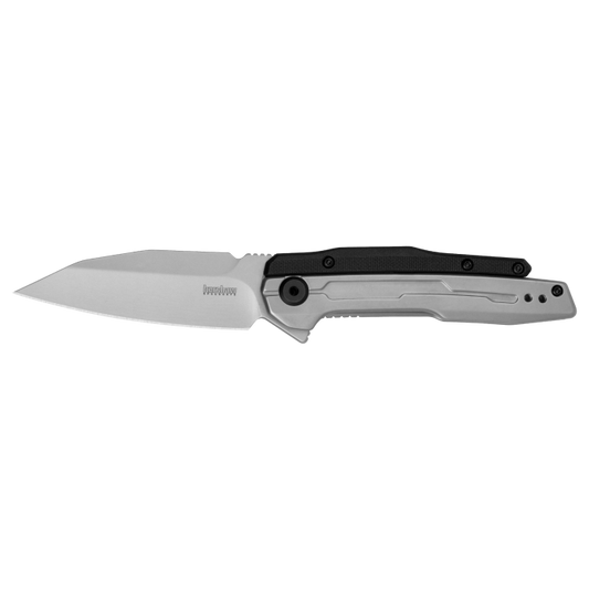 Kershaw Knives™ Lithium Frame Lock 2049 Stainless Steel and Black Glass-Filled Nylon 8Cr13MoV Stainless Steel Pocket Knife