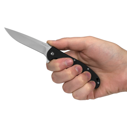 Kershaw Knives™ Chill Liner Lock 3410 Black G10 8Cr13MoV Stainless Steel Pocket Knife