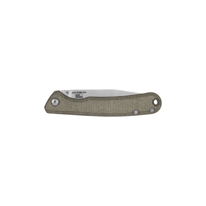 Kershaw Knives™ Federalist Slipjoint 4320 Green Canvas Micarta CPM-154 Stainless Steel Pocket Knife