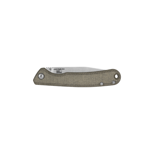 Kershaw Knives™ Federalist Slipjoint 4320 Green Canvas Micarta CPM-154 Stainless Steel Pocket Knife