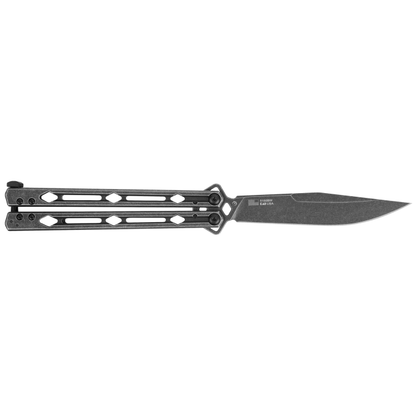 Kershaw Knives™ Lucha Butterfly 5150BW Blackwash Stainless Steel Sandvik 14C28N Stainless Steel Knife