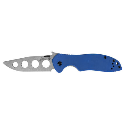 Kershaw Knives™ E-TRAIN Training Knife 6034TRAINER Blue G-10 & 410 Stainless Steel 3Cr13 Stainless Steel Pocket Knife
