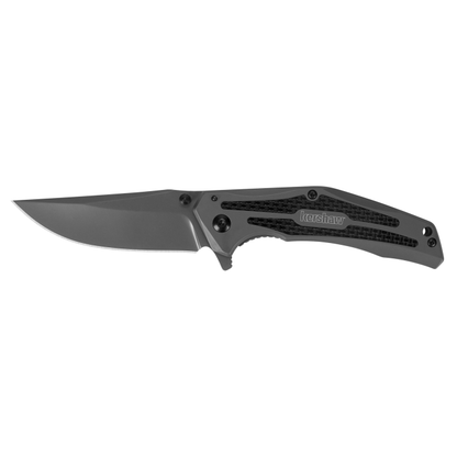 Kershaw Knives™ Duojet Frame Lock 8300 Gray Stainless Steel & Carbon Fiber 8Cr14MoV Stainless Steel Pocket Knife