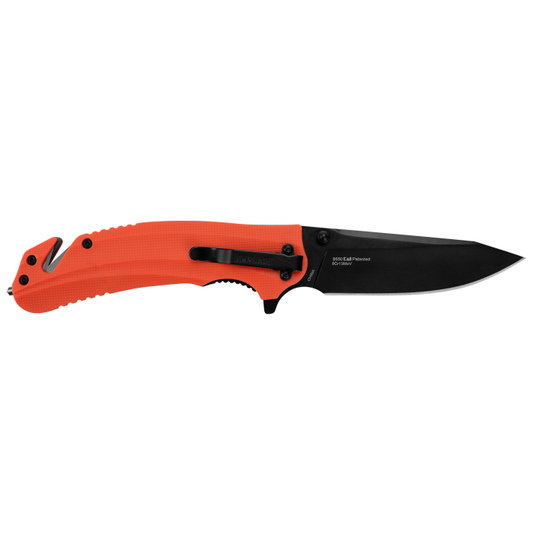 Kershaw Knives™ Barricade Liner Lock 8650 Orange GFN 8Cr14MoV Stainless Steel Pocket Knife
