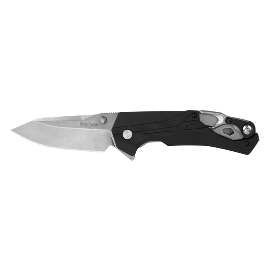Kershaw Knives™ Drivetrain Liner Lock 8655 Black GFN D2 Semi-Stainless Steel Pocket Knife