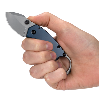 Kershaw Knives™ Antic Frame Lock 8710 Blue Stainless 8Cr13MoV Stainless Steel Pocket Knife