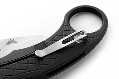 LionSteel Knives™ L.E.One Karambit Frame Lock LE1 A BS Black Aluminum CPM MagnaCut Steel Pocket Knife