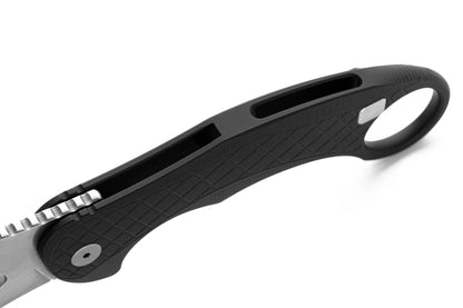 LionSteel Knives™ L.E.One Karambit Frame Lock LE1 A BS Black Aluminum CPM MagnaCut Steel Pocket Knife