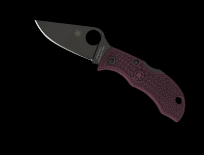 Spyderco Knives™ Manbug Back Lock MBBGBKP Burgundy FRN Micro-Melt PD#1 Carbon Steel Pocket Knife