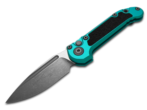 Microtech Knives, LLC™ L.U.D.T. S/E Gen 3 Auto 1135-10APTQ Turquoise Aluminum Bohler M390MK Stainless Steel Pocket Knife
