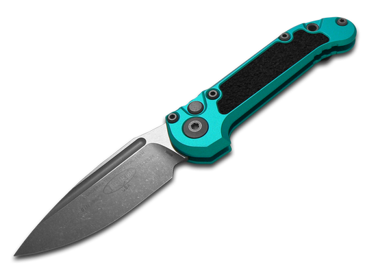 Microtech Knives, LLC™ L.U.D.T. S/E Gen 3 Auto 1135-10APTQ Turquoise Aluminum Bohler M390MK Stainless Steel Pocket Knife