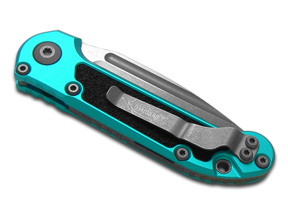 Microtech Knives, LLC™ L.U.D.T. S/E Gen 3 Auto 1135-10APTQ Turquoise Aluminum Bohler M390MK Stainless Steel Pocket Knife