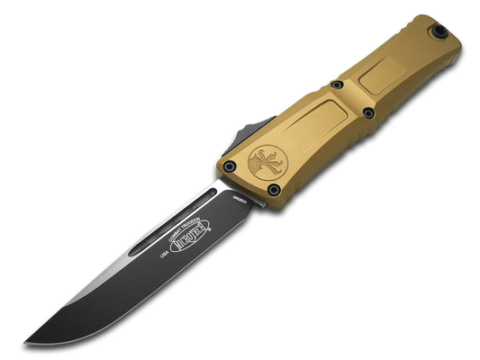 Microtech Knives, LLC™ Combat Troodon OTF 1143-1TA Tan Aluminum M390MK Stainless Steel Pocket Knife